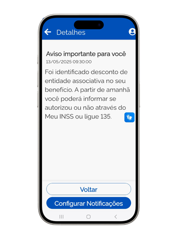 Foto: Reprodução / App Meu INSS