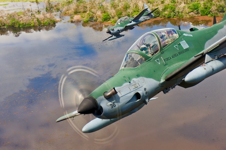 Caças A-29 Super Tucano da Força Aérea Brasileira. Foto: Agência Força Aérea