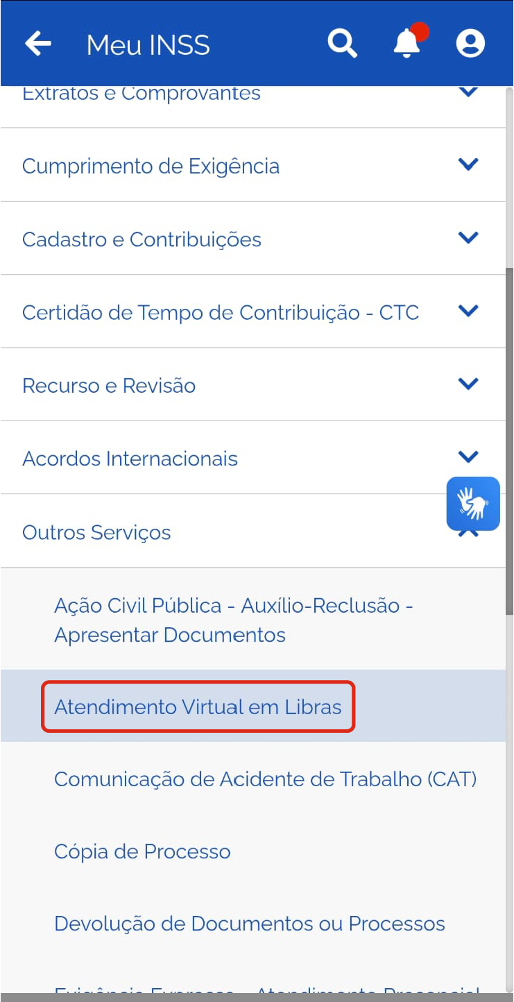 Print 4 - atendimento virtual em libras